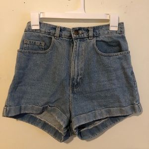 American apparel denim shorts